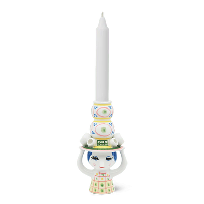 Lady With Hat Candle Holder