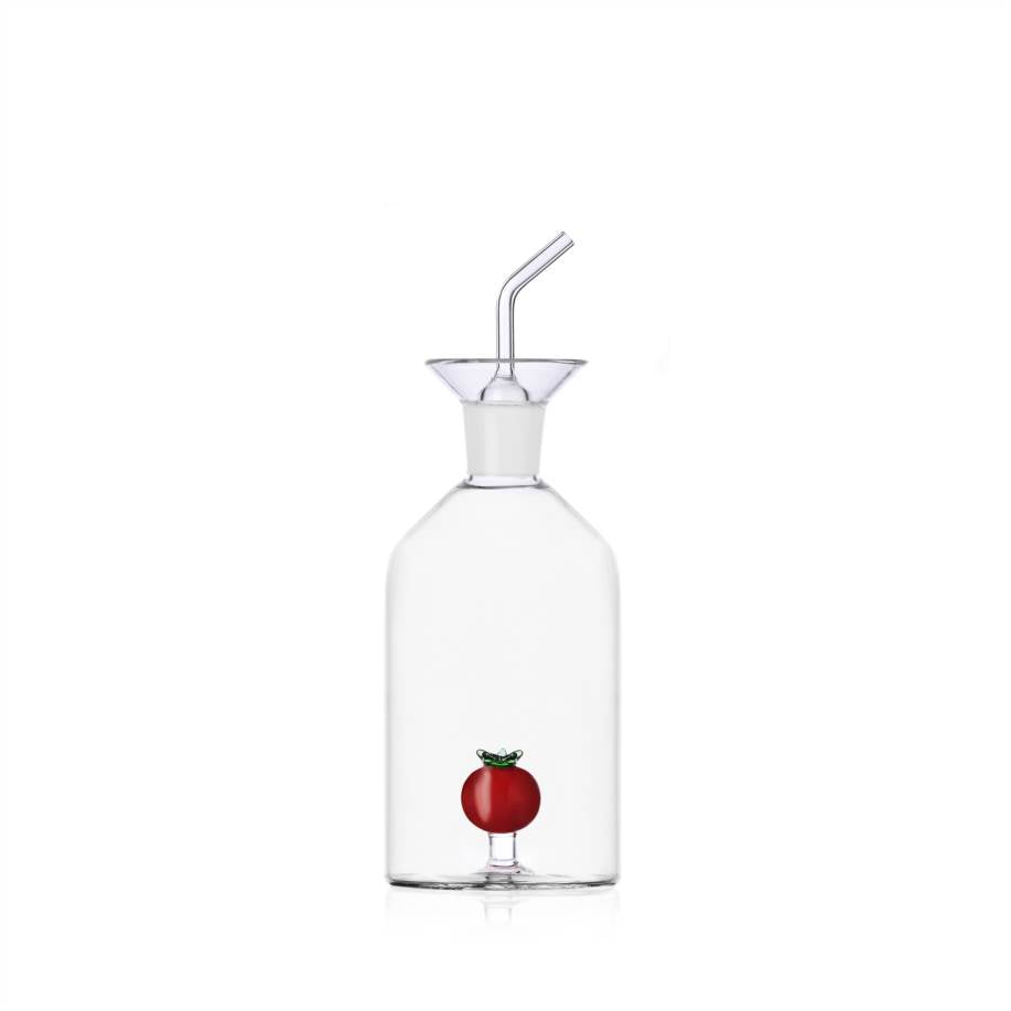 Oil Bottle with Tomato