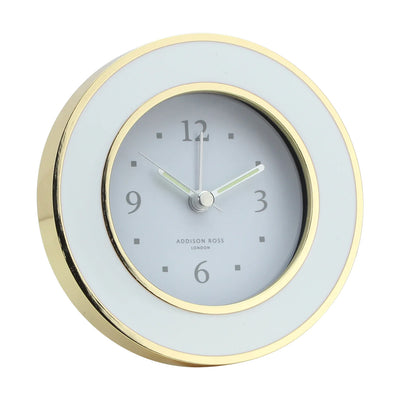 White & Gold Alarm Clock