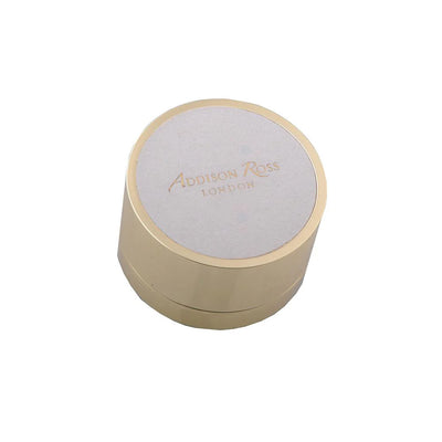 White & Gold Round Box