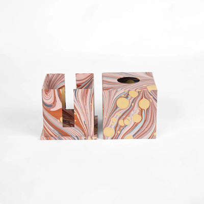 Marbled Tissue Box (Various Colors)
