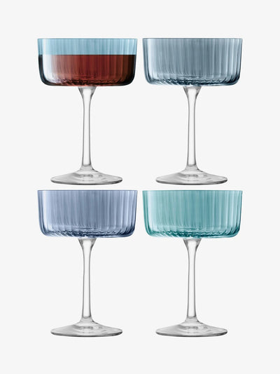 Gems Cocktail Glass in Blue (Set of 4)