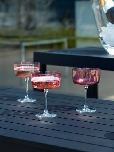 Gems Cocktail Glass in Pink (Set of 4)