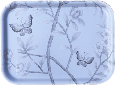 Small Rectangle Chinoiserie Tray (Various Colors)