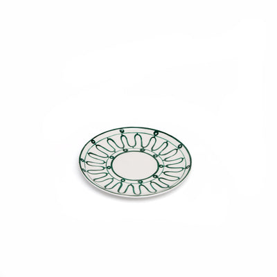 Kyma Dessert Plate in Green