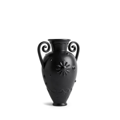 Pantheon Orpheus Amphora Vase - Black