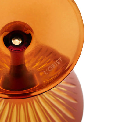 Prism Martini Glass in Amber