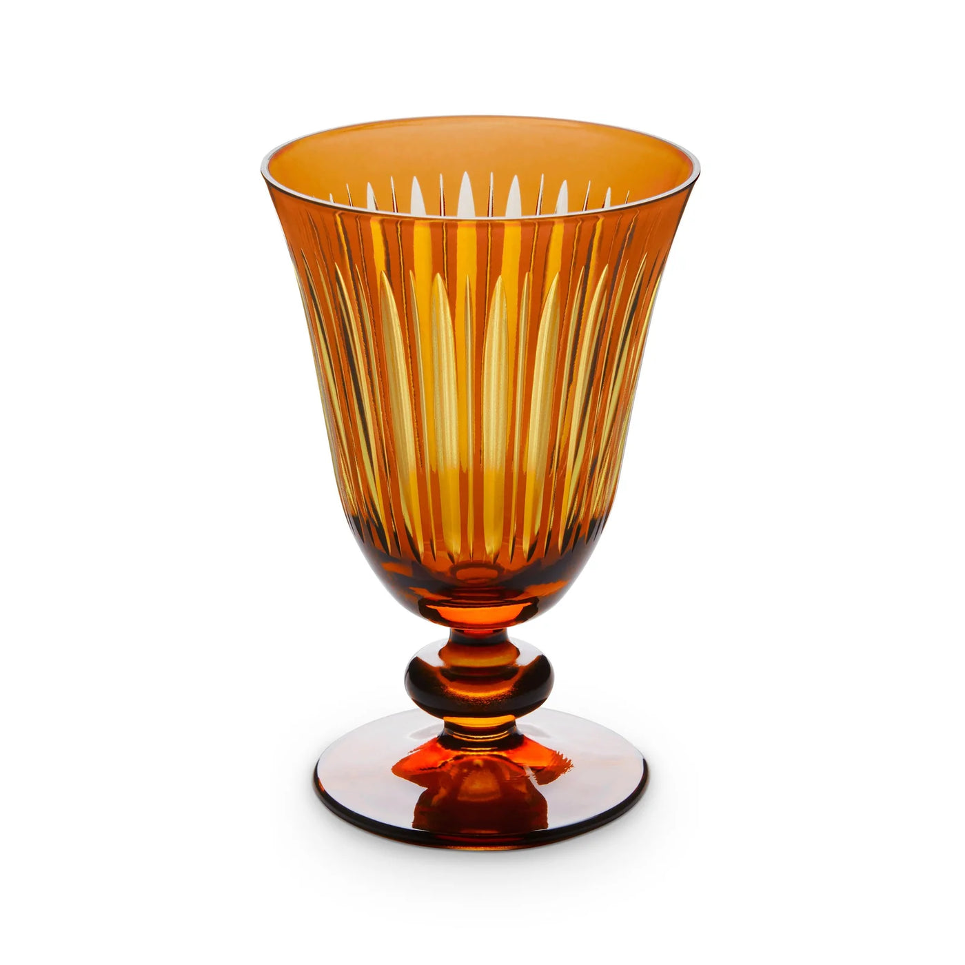 Prism Wine Glasses in Amber