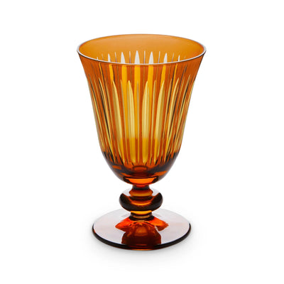 Prism Wine Glasses in Amber