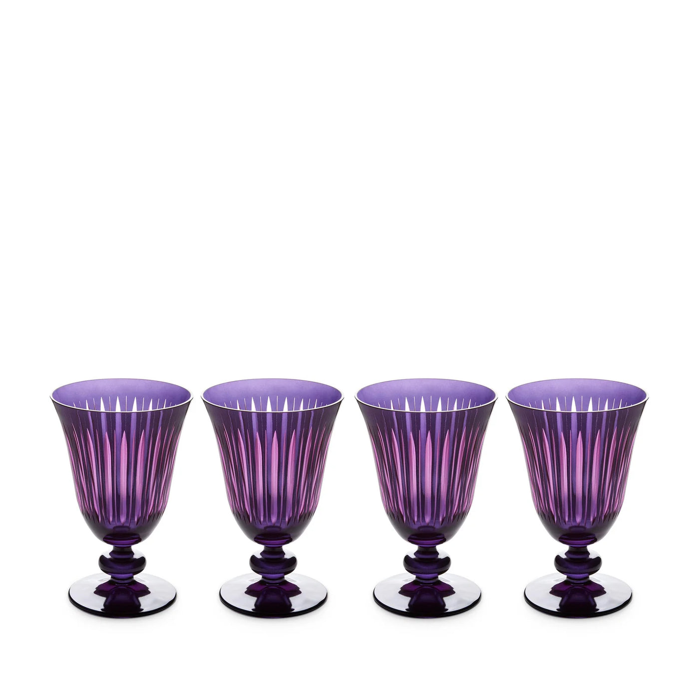 Prism Wine Glasses in Purple