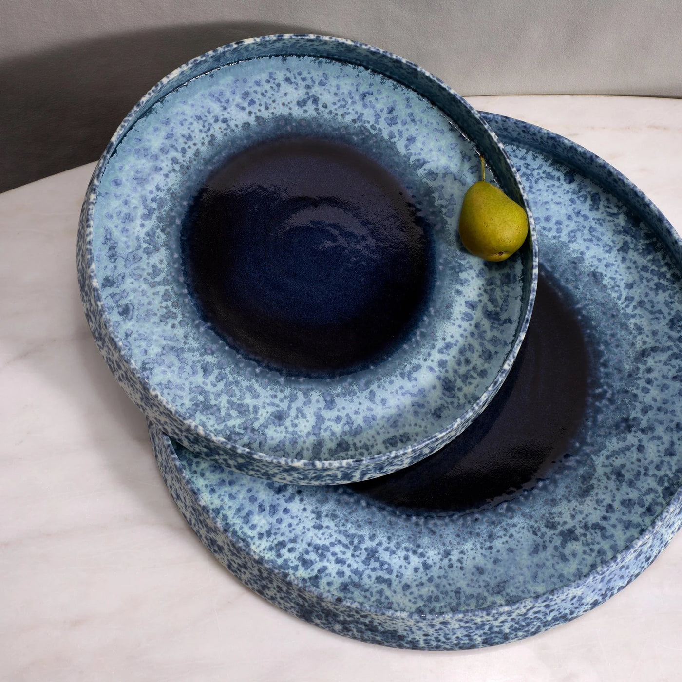 Indigo Terra Round Platter