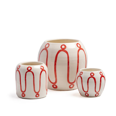 Cycladic Vases in Red