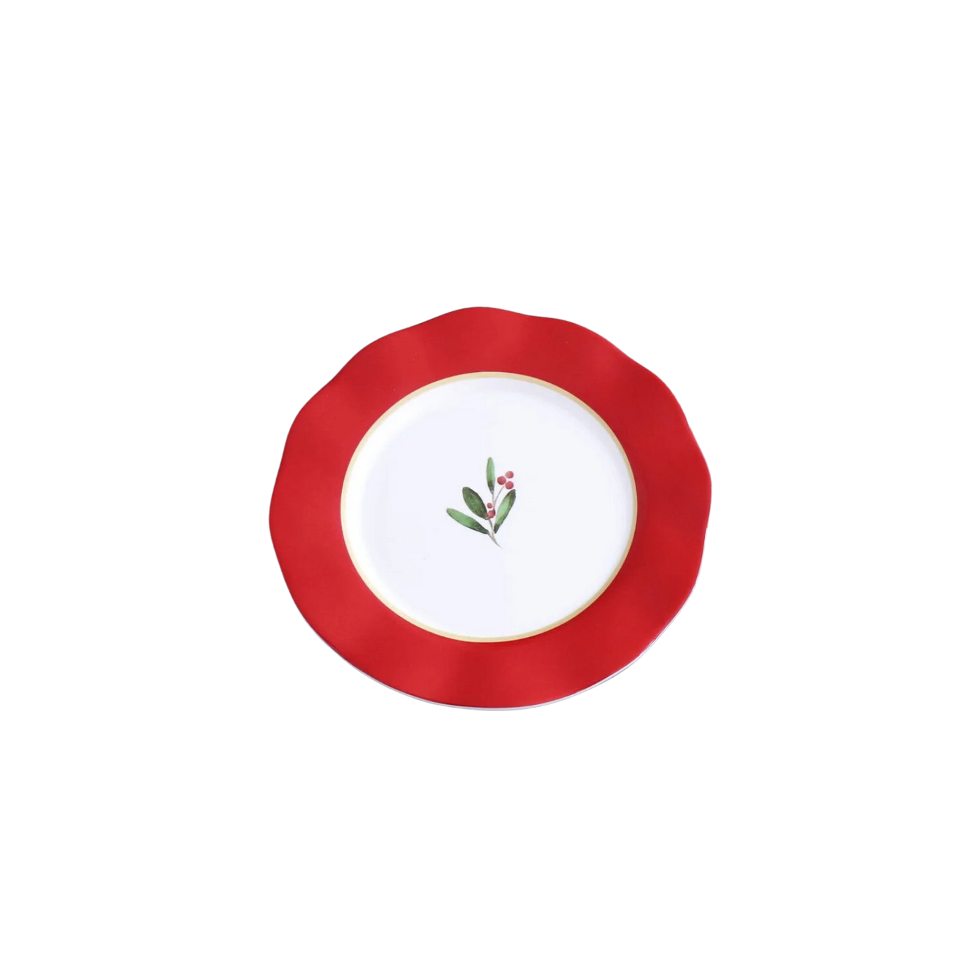 Holiday Melamine Salad Plate
