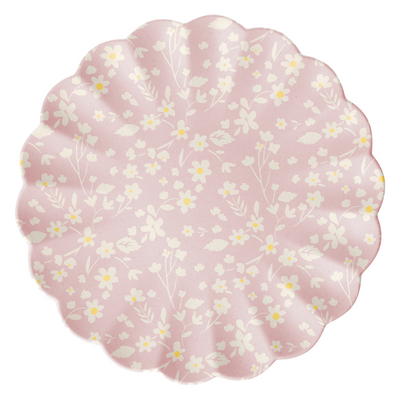 Floral Large Bamboo Plates