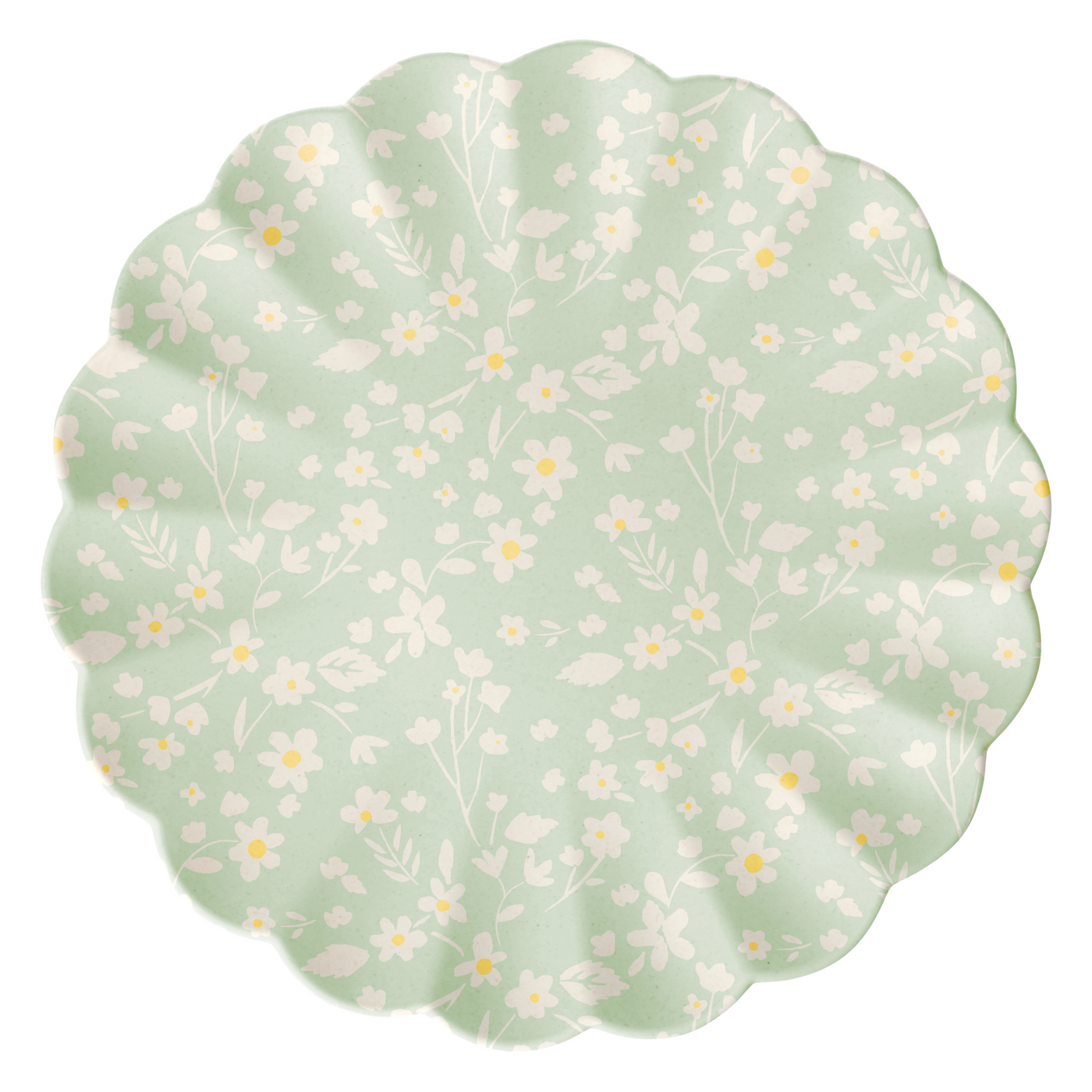 Floral Large Bamboo Plates