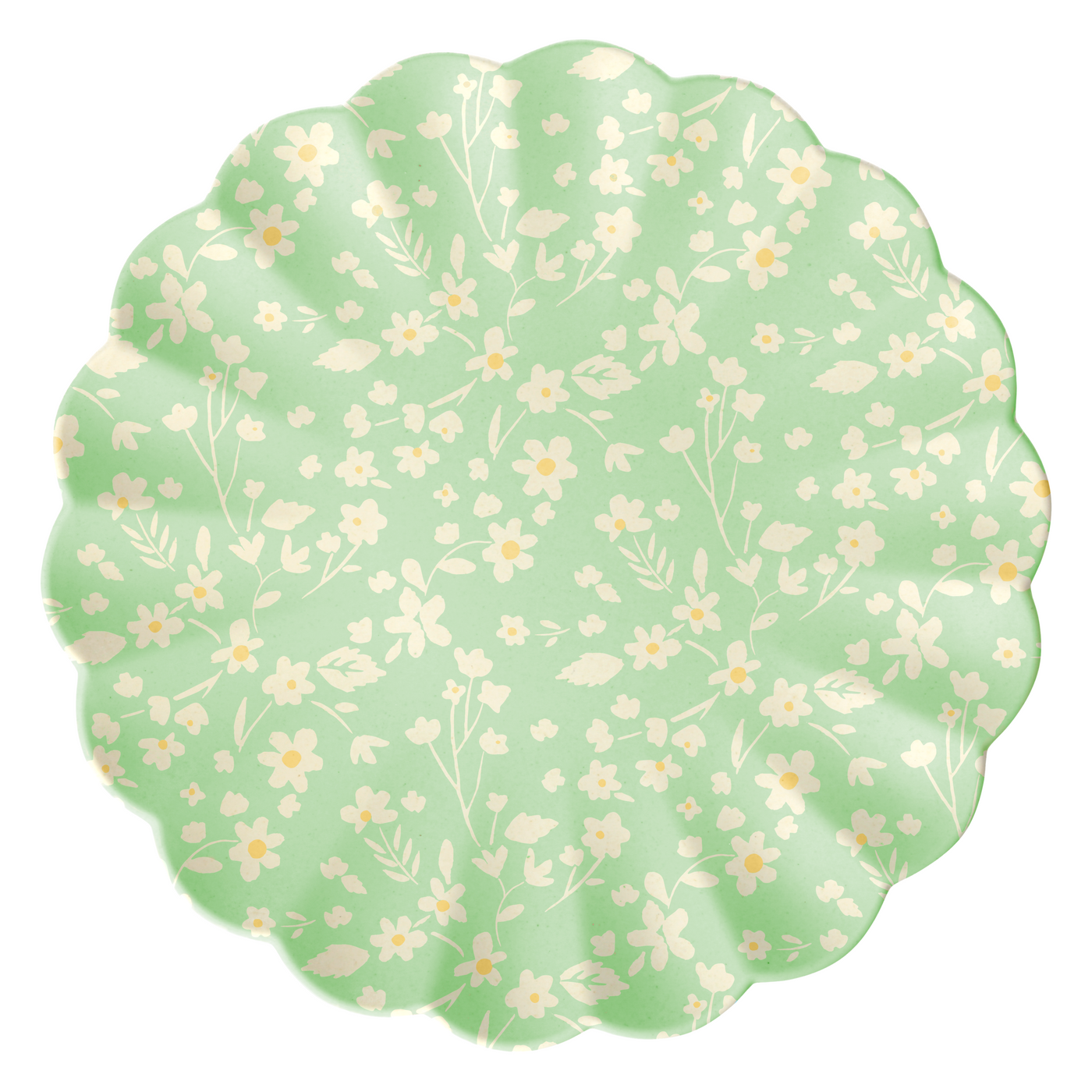 Floral Large Bamboo Plates