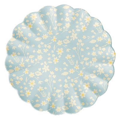 Floral Large Bamboo Plates