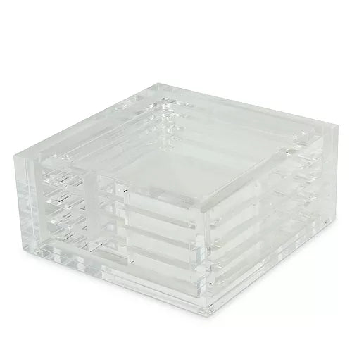 Clear Acrylic Coaster Set