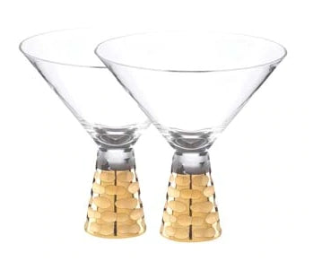 Truro Gold Martini Glasses