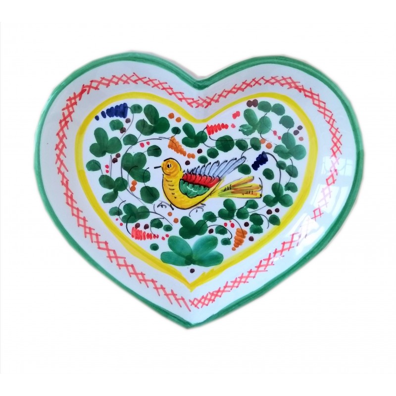 Arabesco Heart Dish in Green