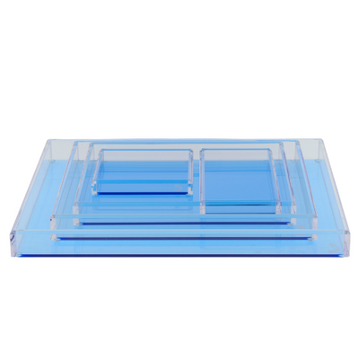 Square Tray in Lagoon