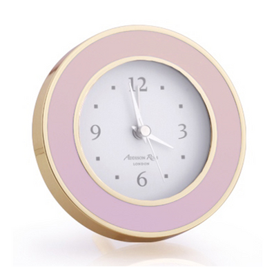 Pastel Pink Round Alarm Clock