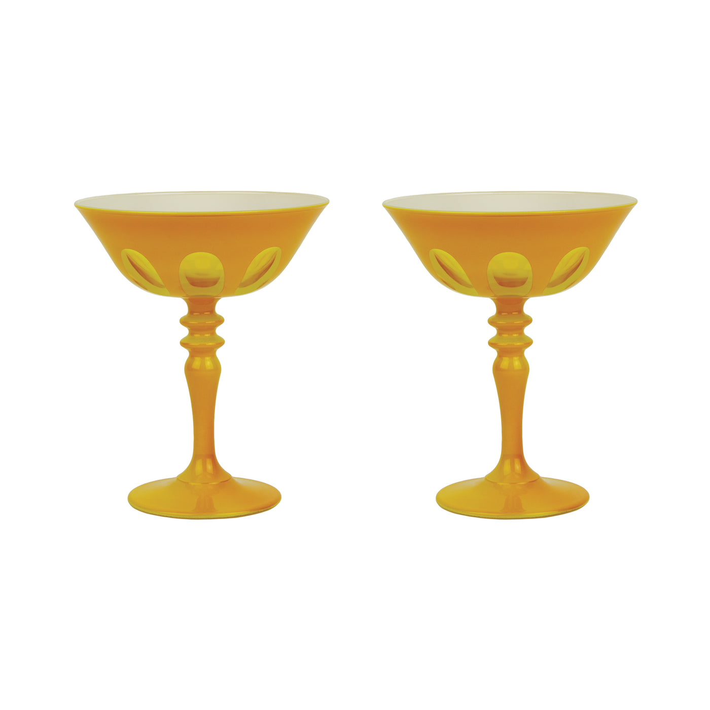 Rialto Couple Glass in Saffron