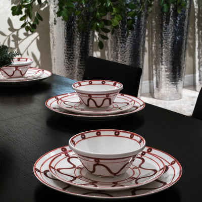 Red Serenity Dinner Plate