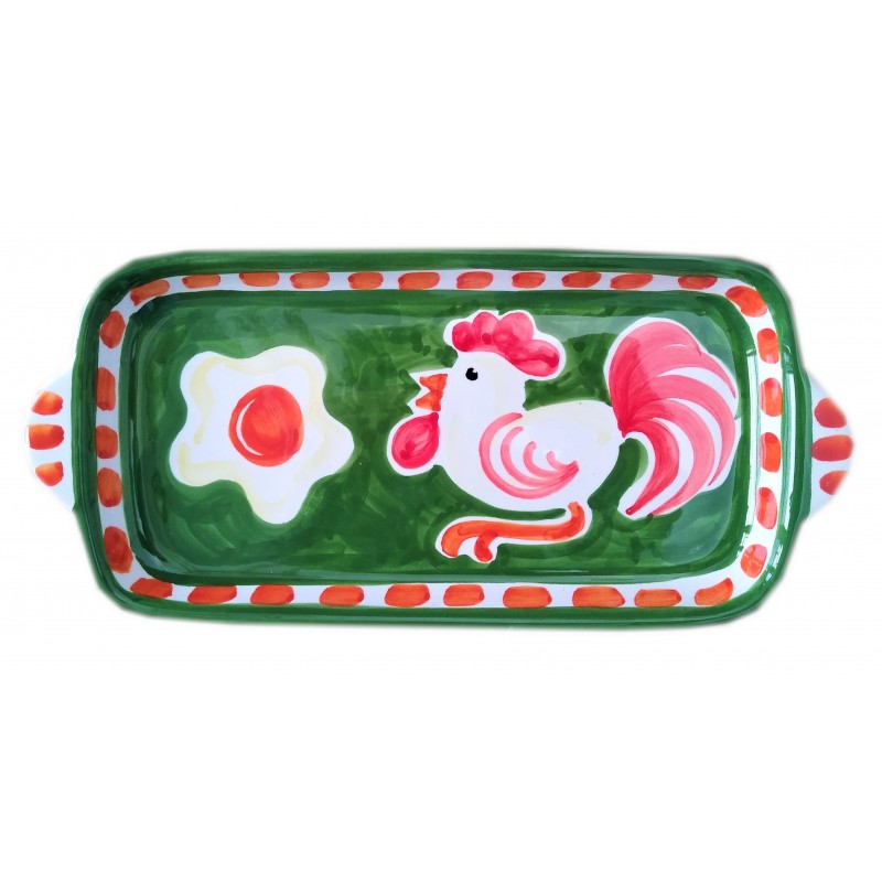 Ceramic Small Tray in Rooster