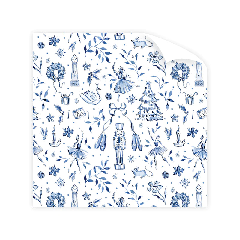 Blue Nutcracker Wrapping Paper