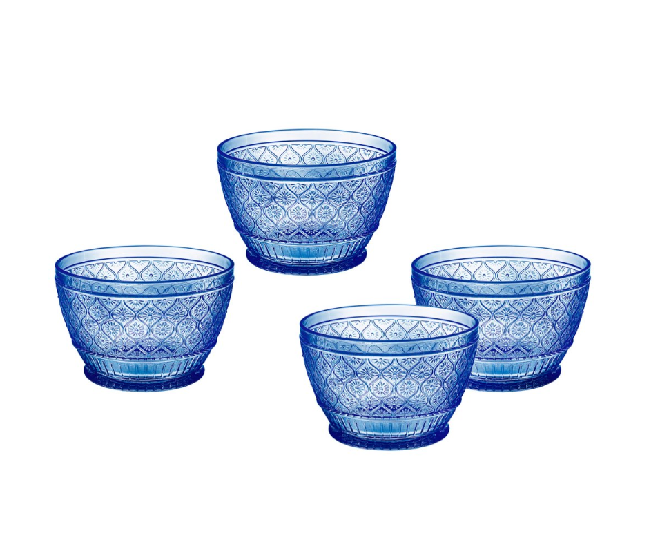 Blue Floral Cereal Bowls