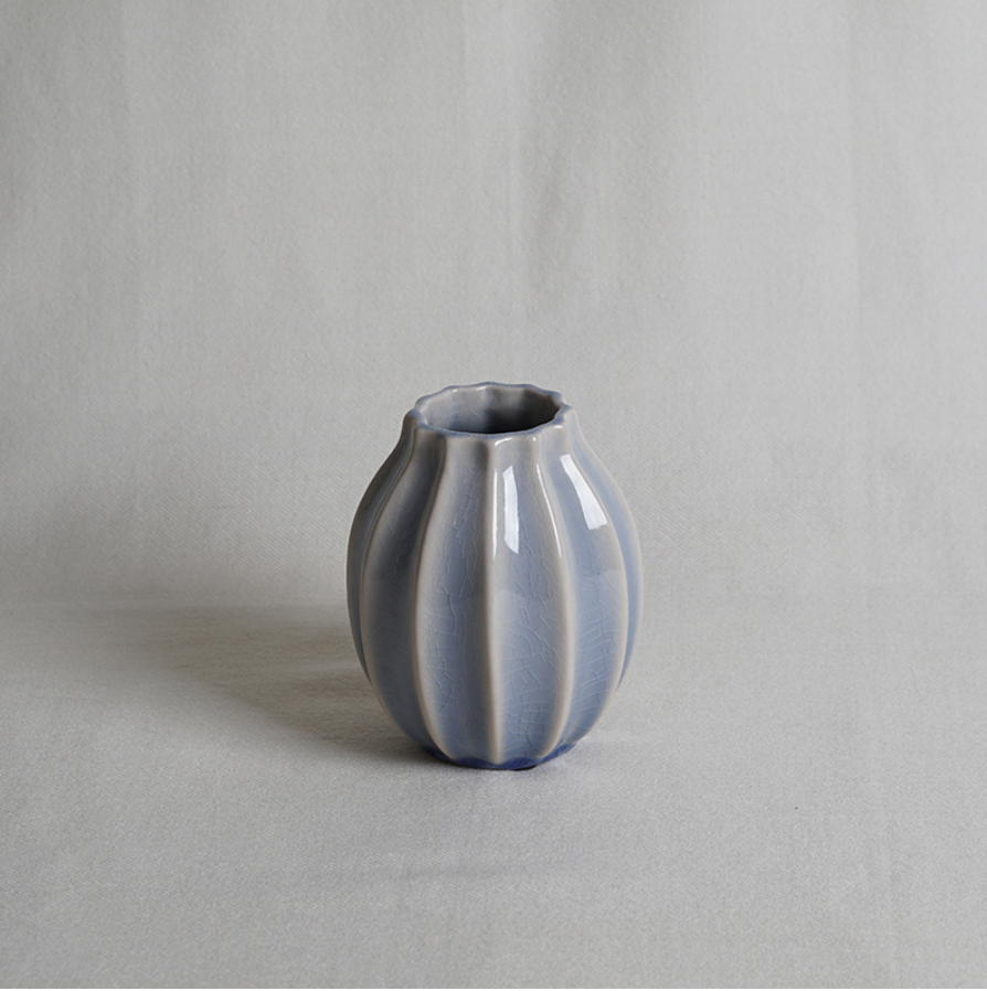 Small Tamara Vase in Antique Blue