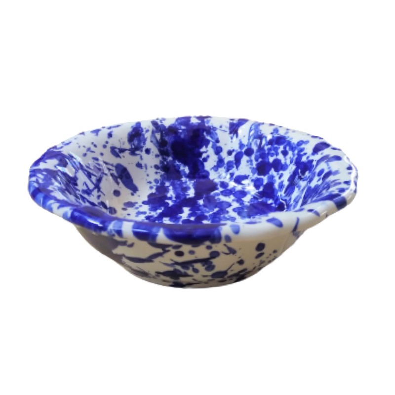 Splatter Cereal Bowl in Blue