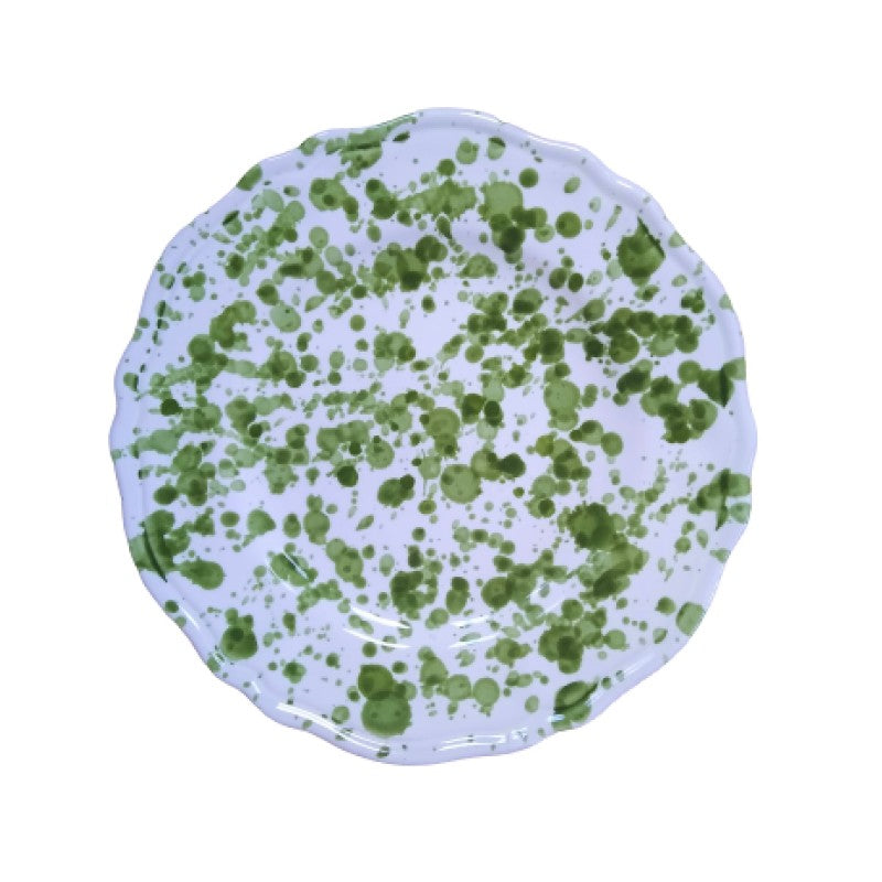 Splatter Plates in Green