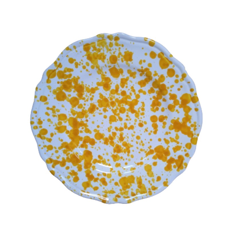 Splatter Plates in Yellow