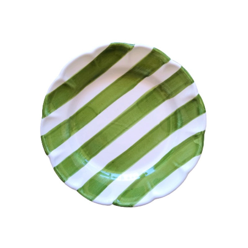 Stripe Plates in Green