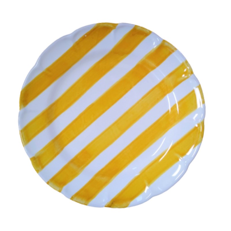 Stripe Plates in Yellow