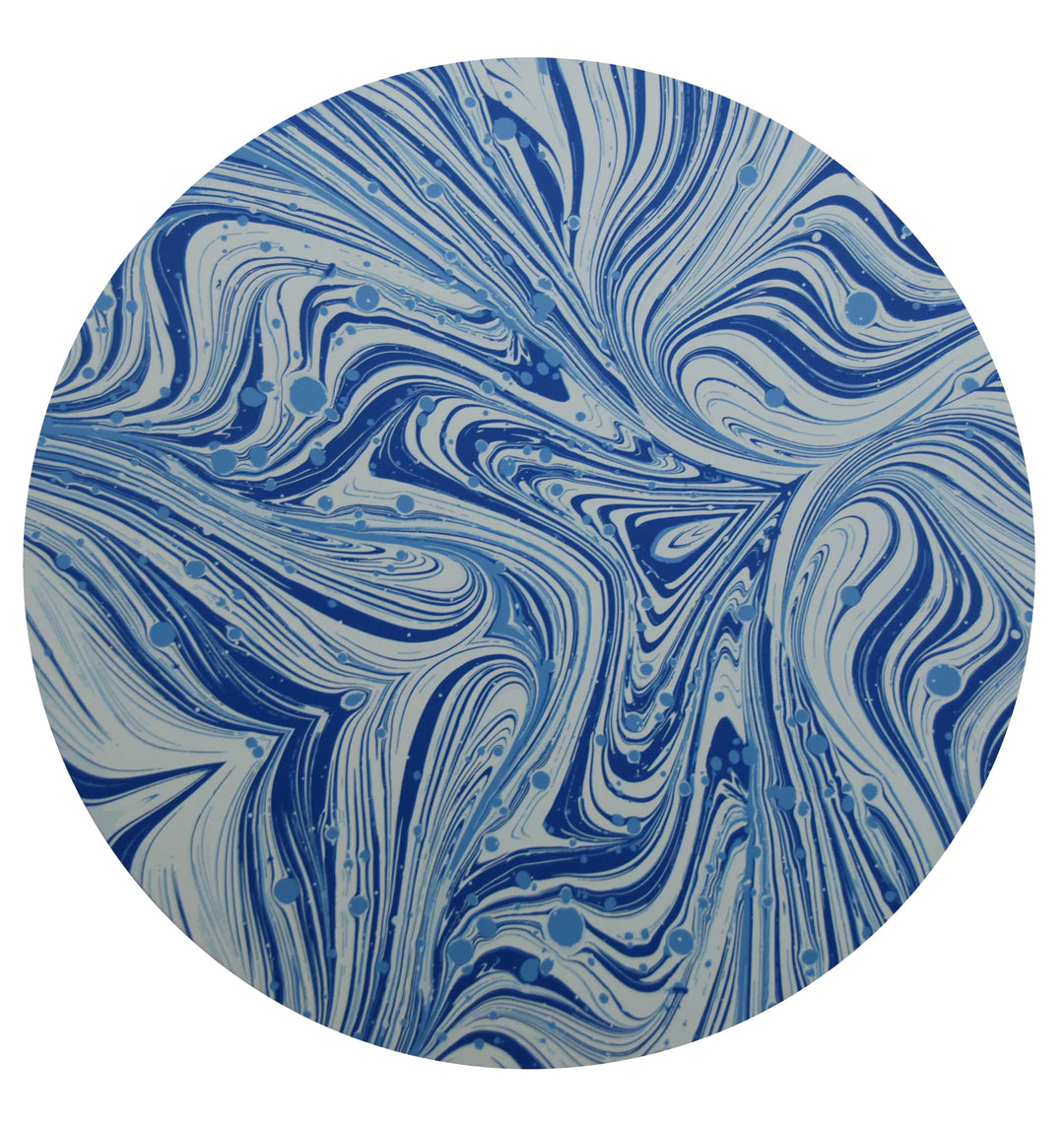 French Blue Marble Placemat