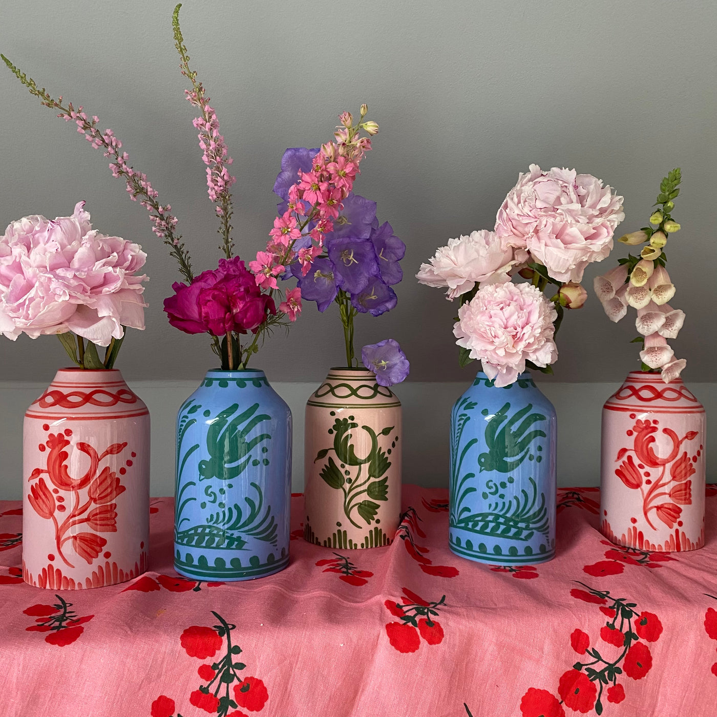 Floral Vases (Various Colors)