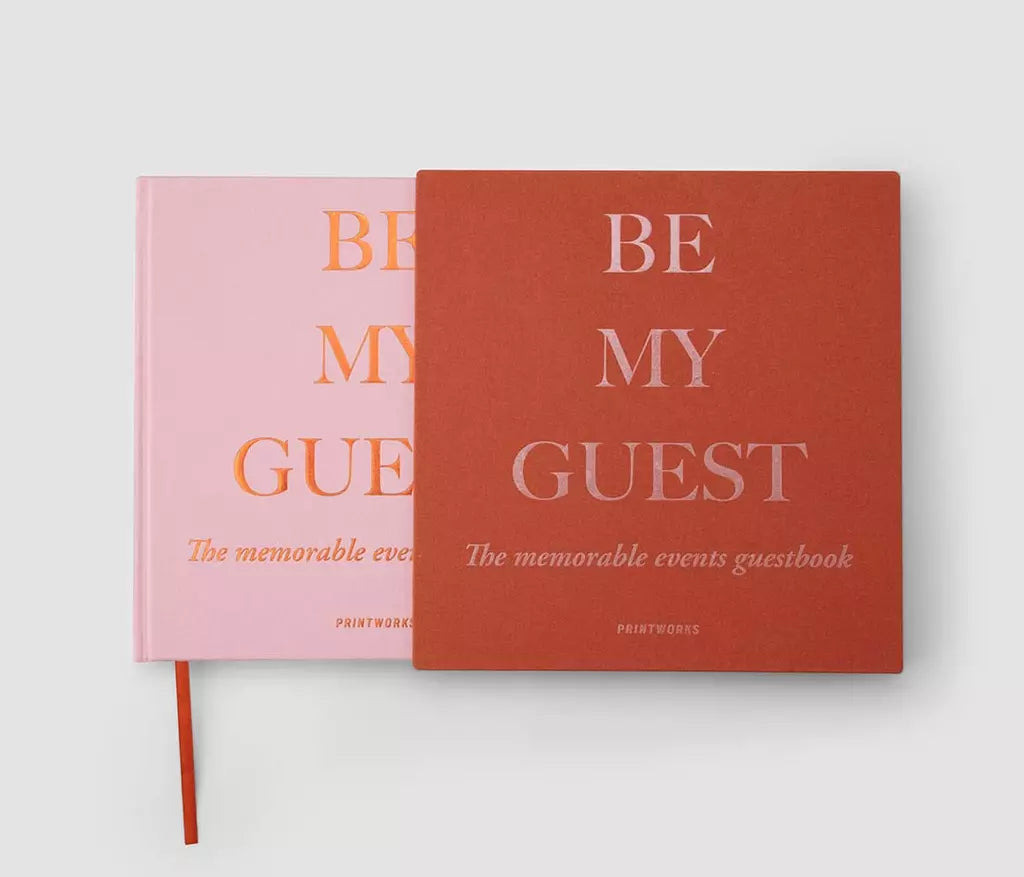 Guest Book Rust/Pink