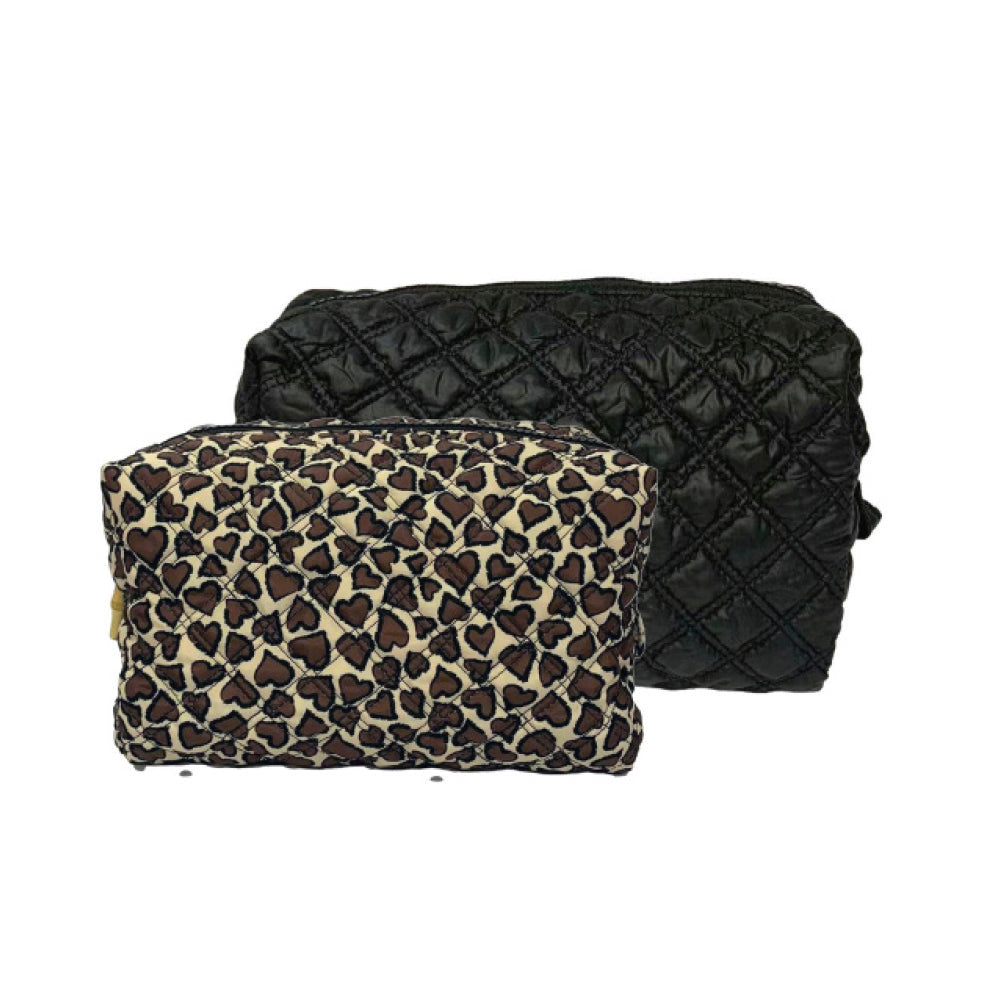 Black Quilted Duo Bag