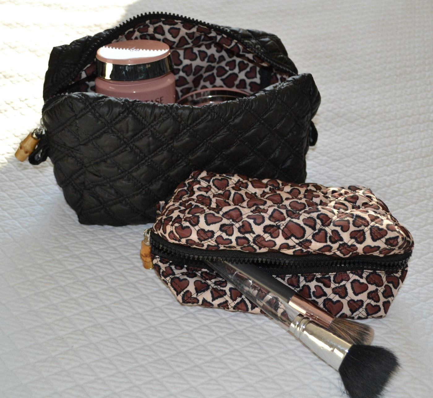 Black Quilted Duo Bag