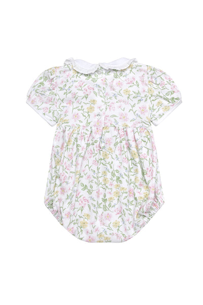 Berry Wildflower Smocked Bubble